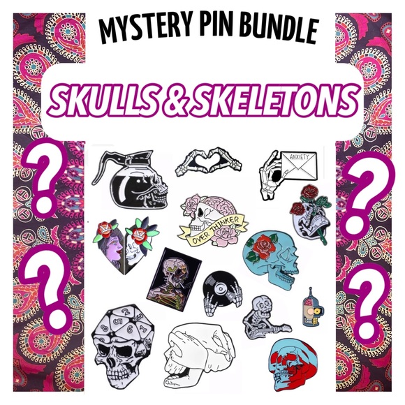4 PIN MYSTERY BUNDLE - MUST HAVE 15+ LIKES - Surprise Bulk Enamel Pins Gifts Lot - Picture 11 of 12